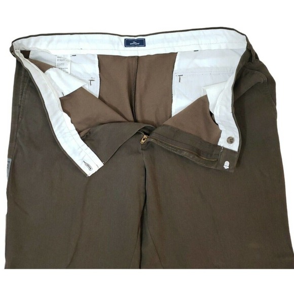 DOCKERS ~Men's 42×30~ Plush Twill Cotton Chino Pants Classic Fit Flat Front. - Picture 3 of 16